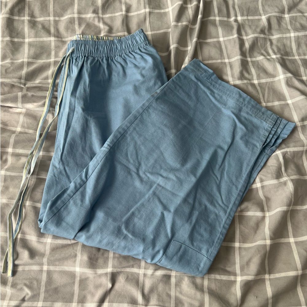 Baxter & Wells Womens Small Blue‎ Cotton Capri Pants